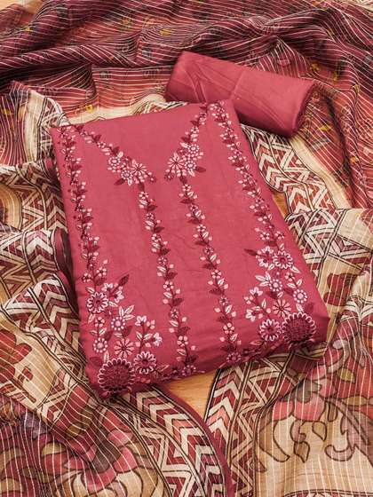 FASHION STROM
                        Embroidered Unstitched Dress Material