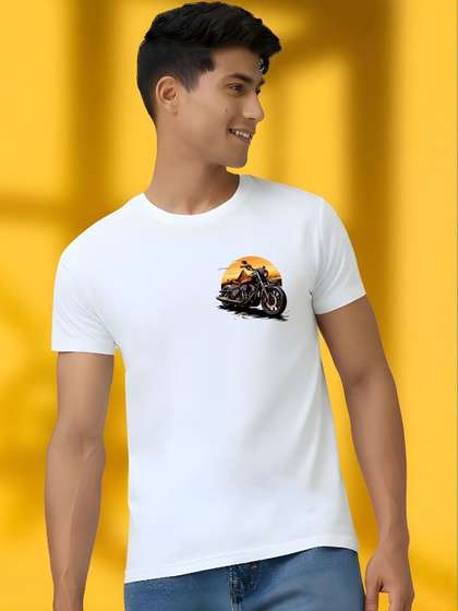 MaverIQ Men Regular
                        Fit Graphic Printed T-shirt