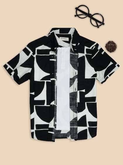 Pantaloons Junior Boys
                    Printed Casual Shirt