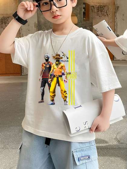 LECOWAR Boys Printed
                      T-shirt