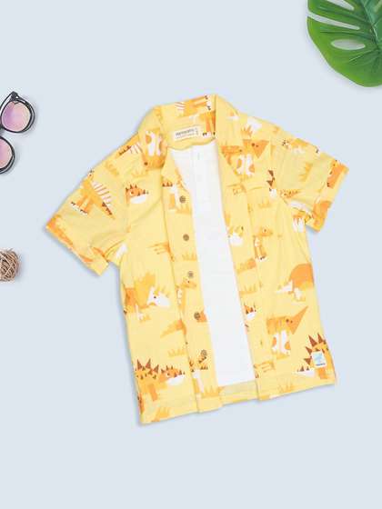 Pantaloons Junior Boys
                      Printed Casual Shirt