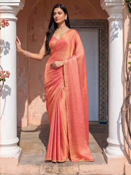 kasee Embellished
                        Beads and Stones Saree