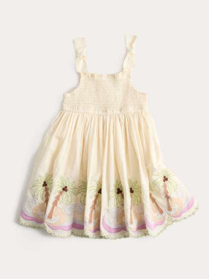 Marks & Spencer
                    Tropical Beige Cotton Regular Fit Palm Tree Dress