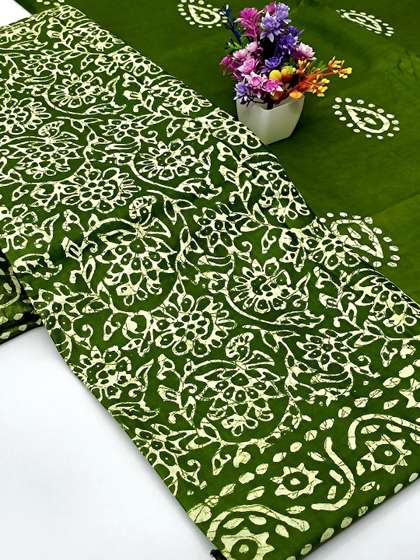 Keshar Printed Pure
                      Cotton Printed Unstitched Dress Material