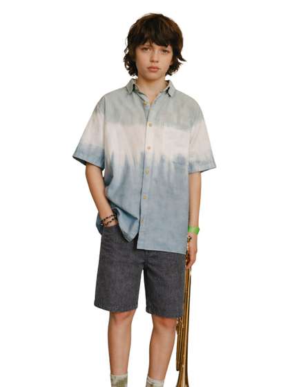 Gini and Jony Boys
                    Cotton Bermuda Fixed Waist Denim Shorts