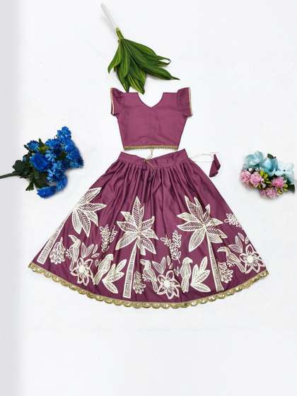 Tiny Twirls Semi-Stitched Lehenga