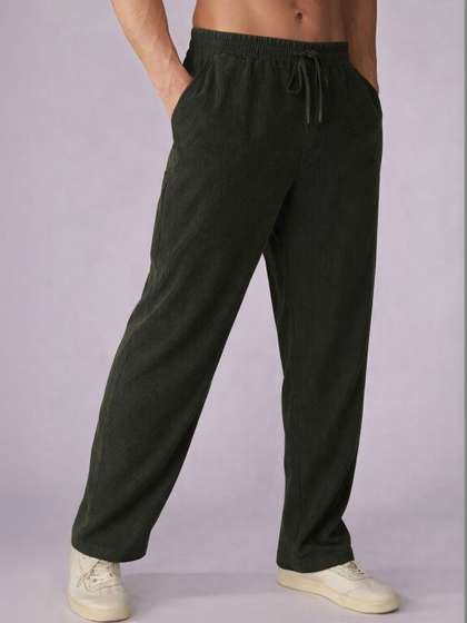 CHROVEL Men Relaxed
                        Fit Track Pants