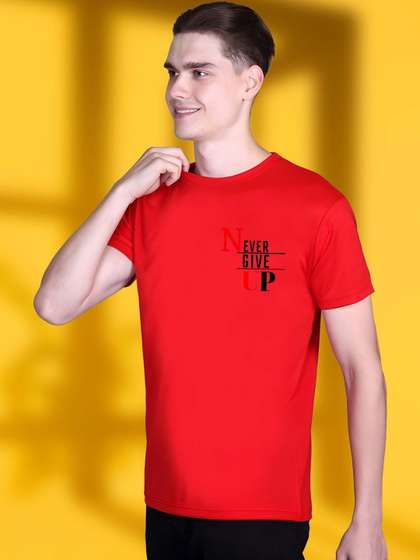 MaverIQ Men
                        Typography Printed T-shirt