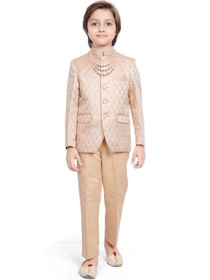 earth conscious Self
                    Design Mandarin Collar Tailored Fit 2 Piece Blazer
                    & Trousers Suits
