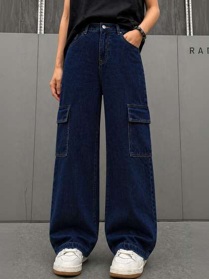 ADBUCKS Boys Flared
                    High-Rise Stretchable Jeans
