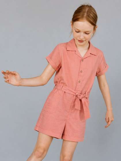 Gini and Jony Girls
                      Shirt Collar Playsuit