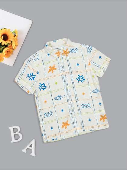 Pantaloons Junior Boys
                    Printed Casual Shirt