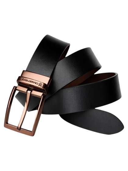 Crabby Hunt Men Leather
                    Reversible Belt