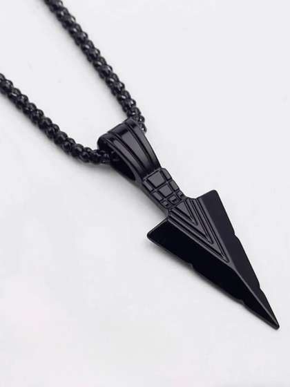 RAPPERSSHOP
                    Silver-Plated Geometric Pendants with Chains