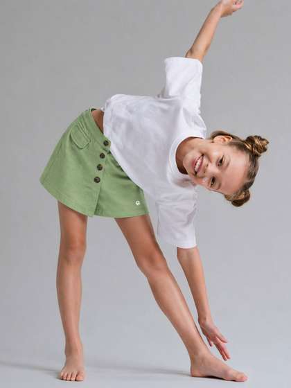 Gini and Jony Infant
                        Girls Linen Above Knee Skorts