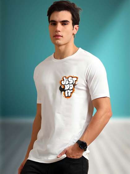 MaverIQ Men
                        Typography Printed T-shirt