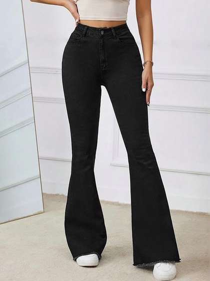 AngelFab Women
                        Bootcut High-Rise Stretchable Jeans
