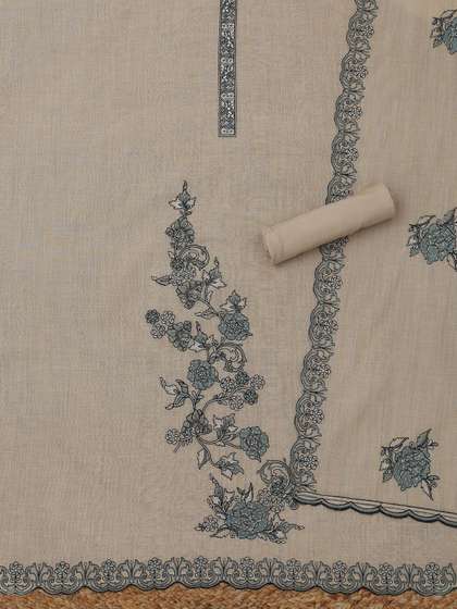 Soch Embroidered
                        Linen Unstitched Dress Material
