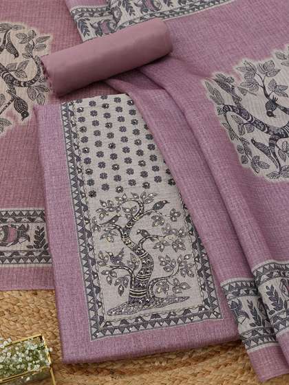 Soch Printed Art
                          Silk Unstitched Dress Material