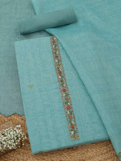 Soch Embroidered
                        Pure Cotton Unstitched Dress Material