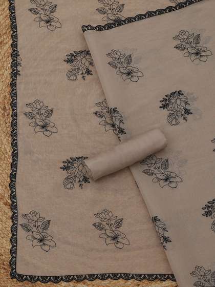 Soch Embroidered
                        Pure Cotton Unstitched Dress Material