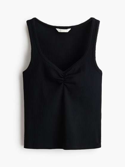 H&M Ribbed
                        Cotton Vest Top