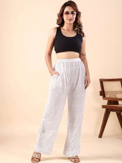 Siri collection
                        Women Ethnic Motifs Embroidered Ethnic Palazzos