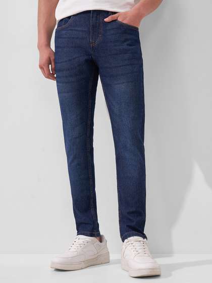 HIGHLANDER Men Blue
                        Slim Fit Mid-Rise Clean Look Stretchable Jeans