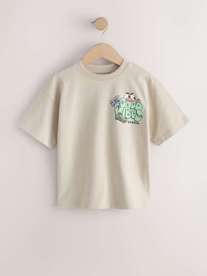NEXT Boys Graphic
                      Printed Pure Cotton T-shirt
