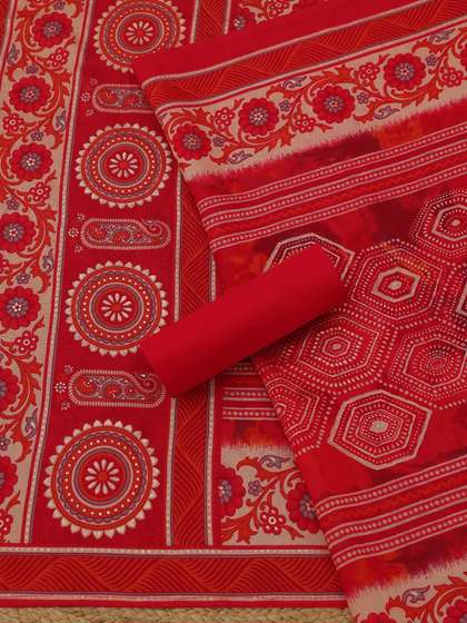Soch Printed
                        Unstitched Dress Material