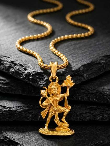 Saizen Gold-Plated
                      Pendants with Chains