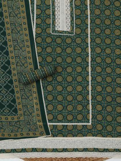 Soch Printed Pure
                        Cotton Unstitched Dress Material