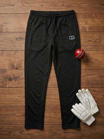 CALIGOSTLE Regular Fit
                      Brand Logo Dry Fit Cricket Track Pants