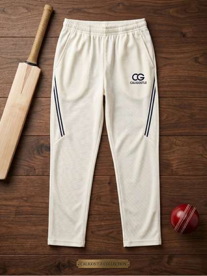 CALIGOSTLE Regular Fit
                    Brand Logo Cricket Track Pants