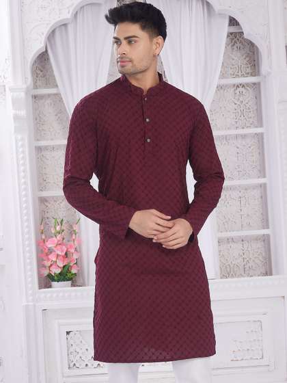 Dincharya Men
                      Embroidered Kurta