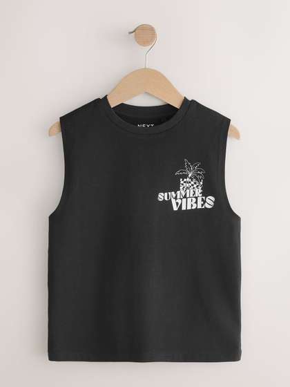 NEXT Boys Typography
                    Printed T-shirt