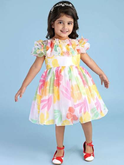 Pixel Punk Girls Print
                    Satin Fit & Flare Midi Dress