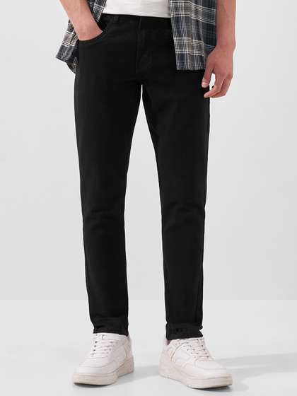 HIGHLANDER Men Black
                        Skinny Fit Mid-Rise Clean Look Jeans