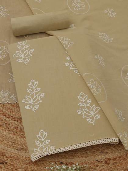 Soch Embroidered
                        Pure Cotton Unstitched Dress Material