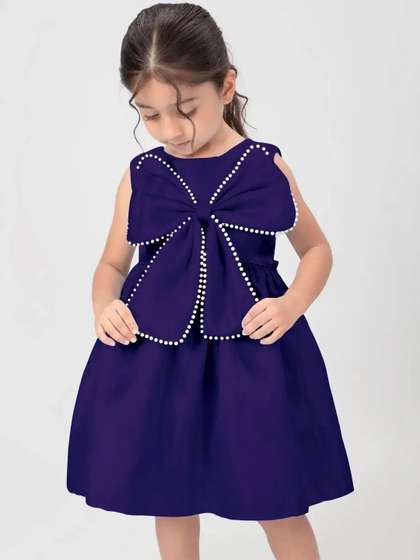 Pixel Punk Girls Print
                    Satin Fit & Flare Midi Dress