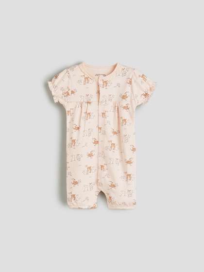 Juniors by Babyshop
                    Girls Printed Cotton Rompers