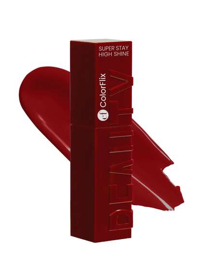 COLORFLIX Lip Drama
                        Super Stay Waterproof Liquid Lipstick - 5 ml -
                        Wine Whisper - 198