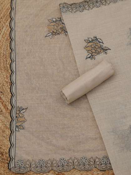 Soch Embroidered
                        Pure Silk Unstitched Dress Material