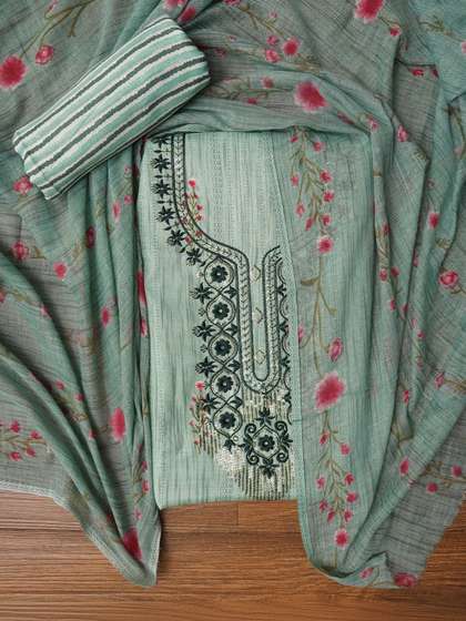 Dhaaga Ghar
                          Embroidered Pure Cotton Unstitched Dress
                          Material