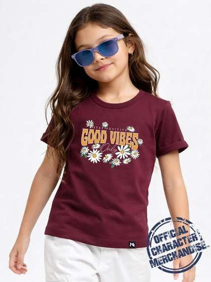YK X Minute Mirth
                      Girls Cotton Tshirts