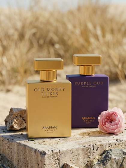 Arabian Aroma Men Set 2
                    Old Money Elixir & Purple Oud Perfume Eau de
                    Parfum 50ml Each