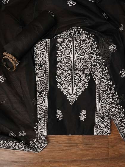 Dhaaga Ghar
                          Embroidered Unstitched Dress Material