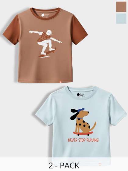 Orange Sugar Unisex Kids
                    Cotton Tshirts
