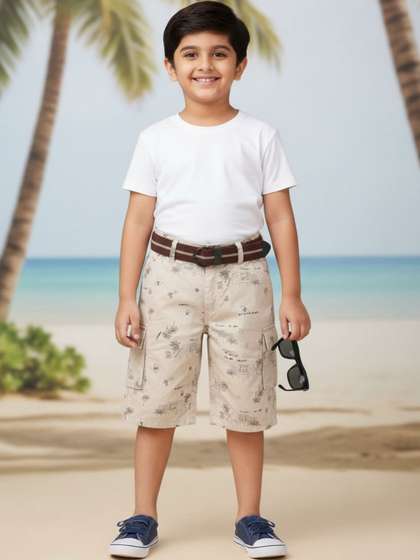 V-Mart Boys Printed
                    Shorts