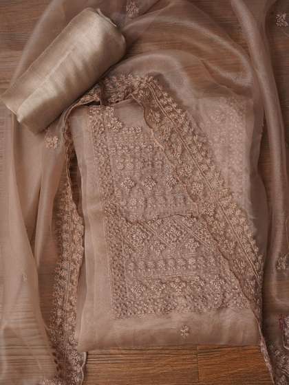 Dhaaga Ghar
                            Embroidered Organza Unstitched Dress
                            Material